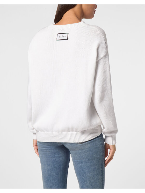 PHILIPP PLEIN PHILIPP PLEIN S dlouhým rukávem 14671 Bílá Regular Fit