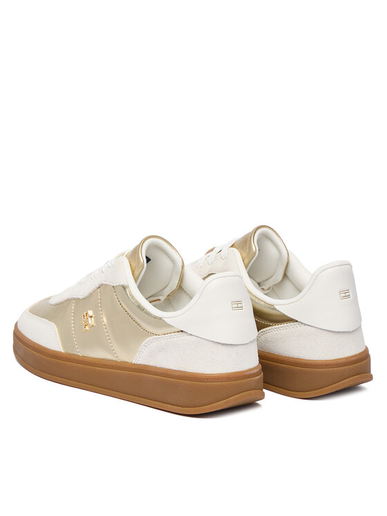 Tommy Hilfiger Tommy Hilfiger Sneakersy Mu Jackie Metallic FW0FW09026 Złoty