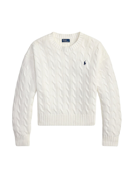 Polo Ralph Lauren Polo Ralph Lauren Megztinis 211A96245003 Balta Relaxed Fit