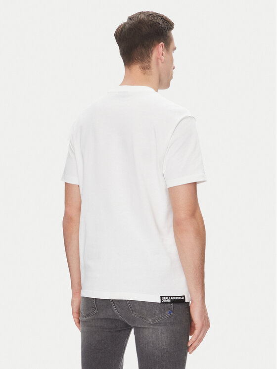Karl Lagerfeld Jeans Karl Lagerfeld Jeans T-krekls A2M17036 Balts Regular Fit