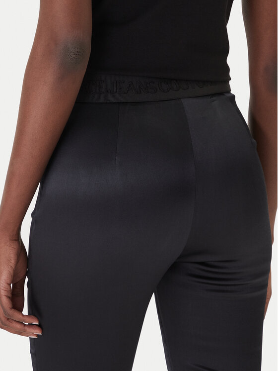 Versace Jeans Couture Versace Jeans Couture Pantaloni di tessuto 80HAC1A7 N0640 Nero Flare Fit