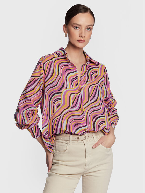 Billabong Billabong Marškiniai Swell EBJWT00102 Violetinė Oversize