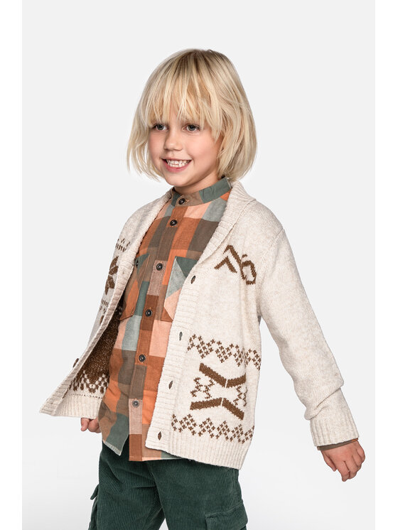 Coccodrillo Coccodrillo Sweter ZC3172201CBK-002 Beżowy Regular Fit