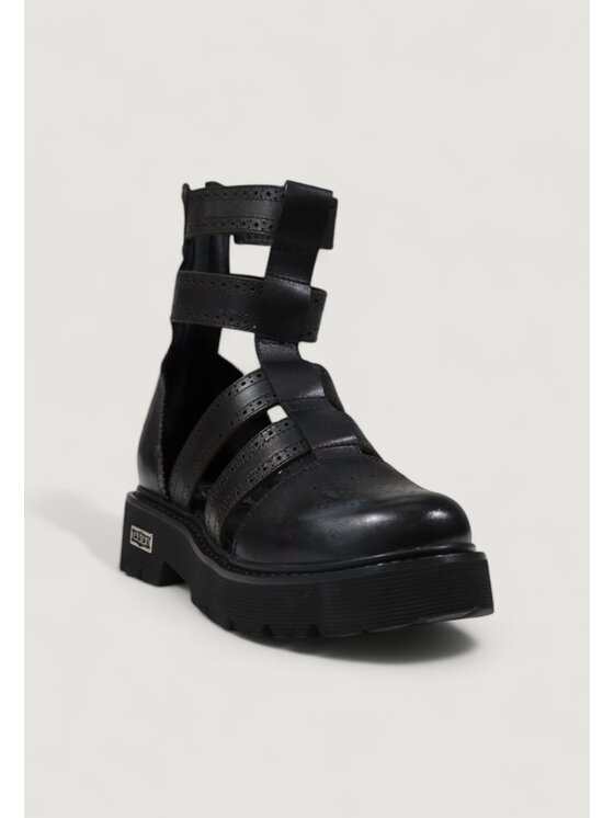 Cult Cult Sandali SLASH 4441 MID W LEAT/PERF. LEAT. Nero