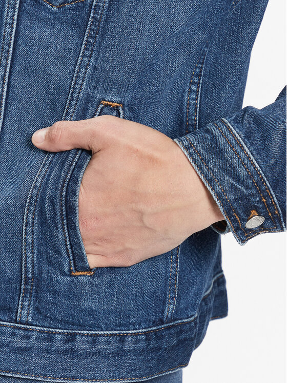 Tommy Hilfiger Tommy Hilfiger Τζιν μπουφάν MW0MW32110 Μπλε Regular Fit