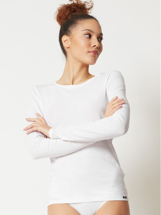 Skiny Skiny T-Shirt 80786 Bílá Slim Fit