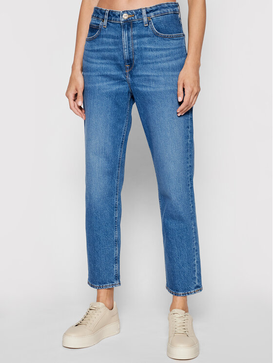 Lee Jeans hlače Carol L30UMWQW Mornarsko modra Regular Fit
