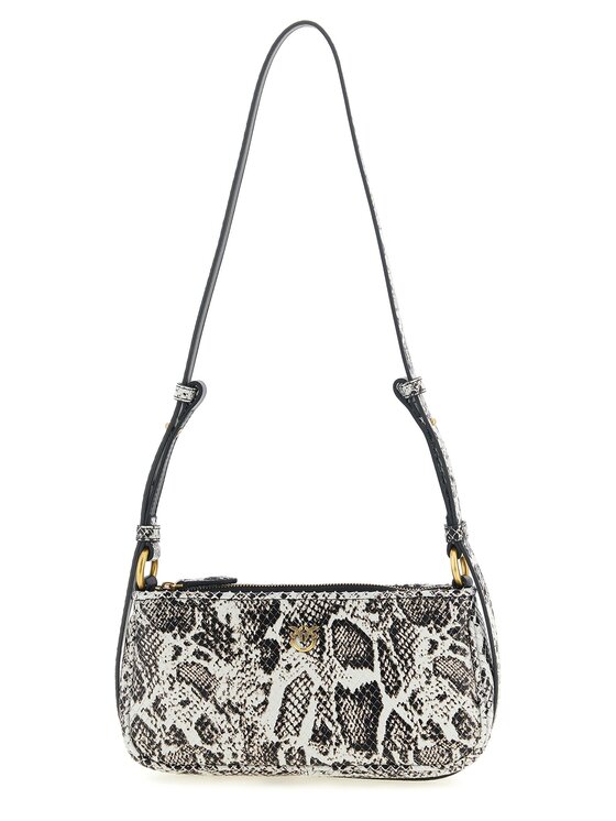 PINKO PINKO Torebka Gray Calfskin Crossbody Szary