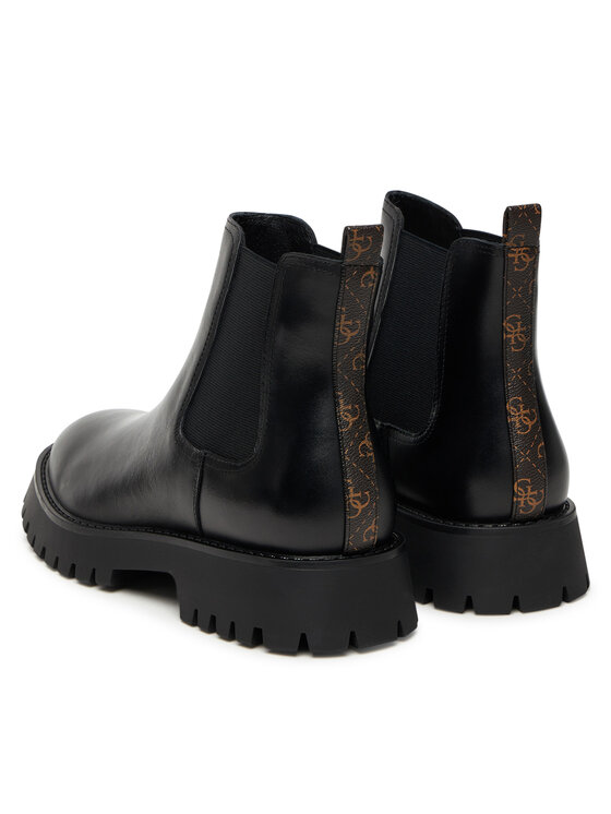 Guess Guess Kotníková obuv s elastickým prvkem FMTGOM LEA10 Černá