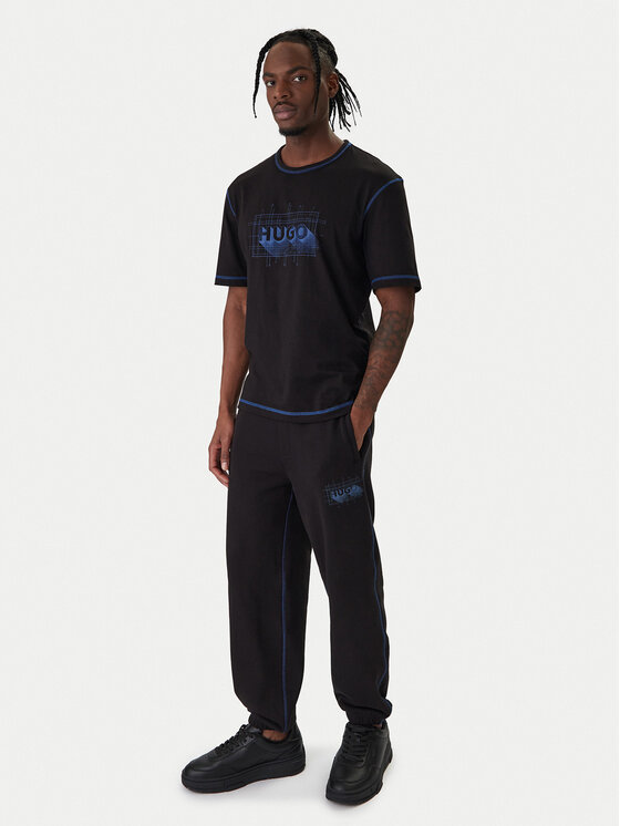HUGO HUGO T-Shirt Nothal 50553498 Czarny Regular Fit