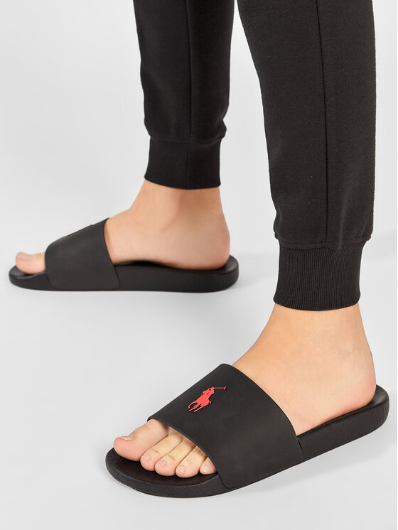 Polo Ralph Lauren Şlapi Polo Slide 809852071004 Negru