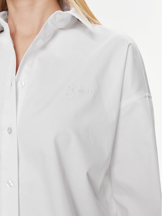 Guess Guess Koszula Ls Nicla W4RH51 WD2M1 Biały Regular Fit