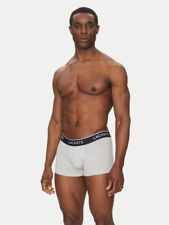 Lacoste Lacoste Komplet 3 par bokserek 5H1300 Szary