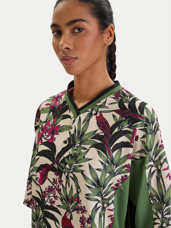 adidas adidas T-krekls Farm Rio Premium KD4628 Zaļš Loose Fit