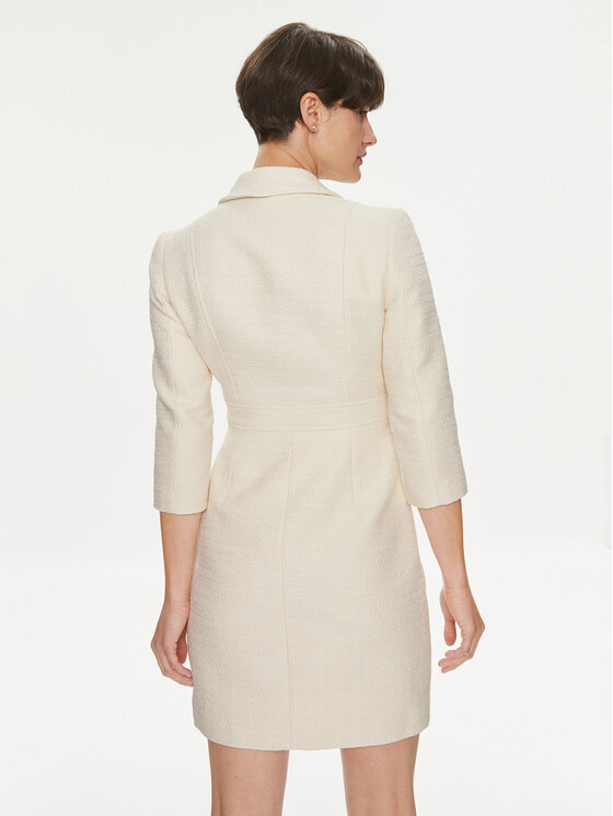 Morgan Morgan Rochie de zi 241-RTWEED Écru Regular Fit