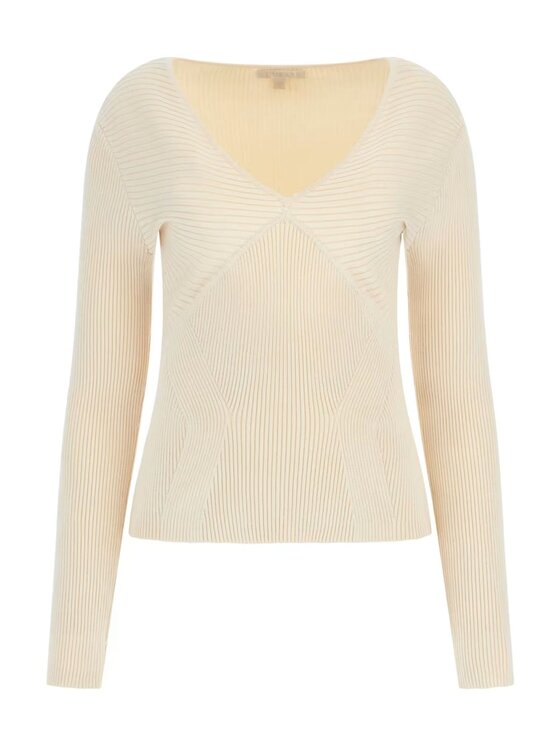 Guess Guess T-shirt Maglia cirila rib bodycon Bianco Regular Fit