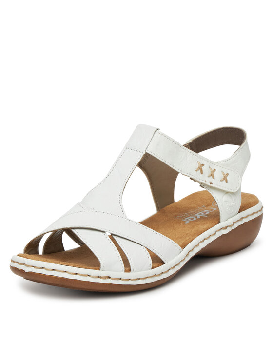 Rieker Rieker Sandali 65919-80 Bela