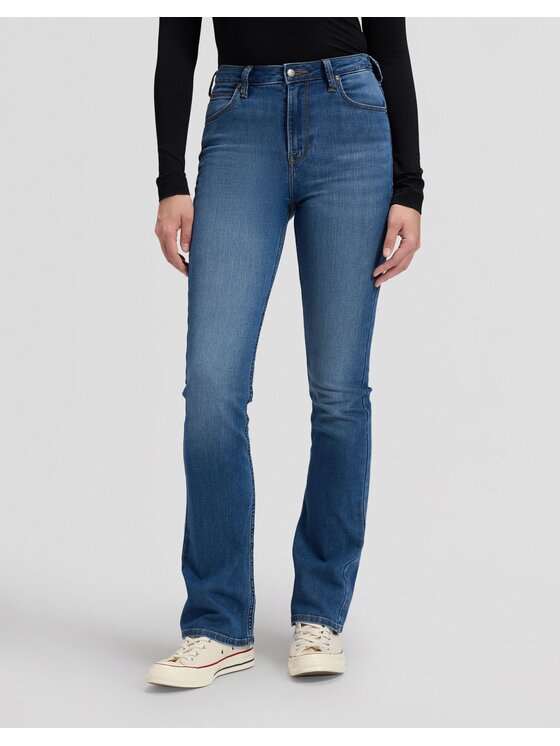 Lee Lee Jeansy BREESE BOOT Niebieski Bootcut Fit
