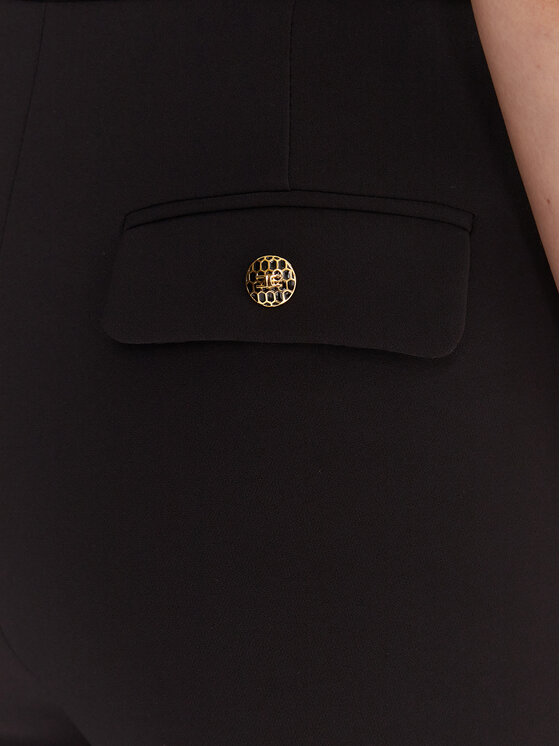 Elisabetta Franchi Elisabetta Franchi Spodnie materiałowe PA-141-57E2-V420 Czarny Regular Fit