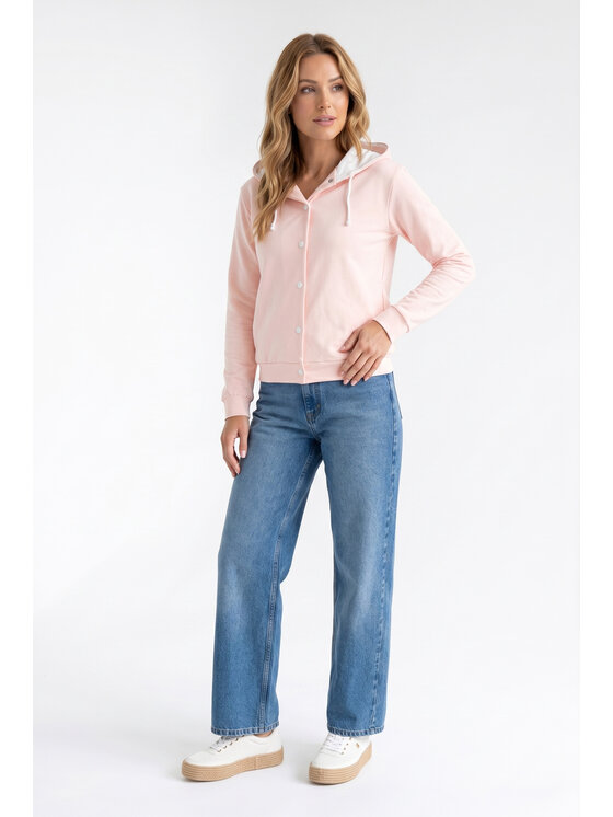 FIGL FIGL Narzutka M1370 Różowy Loose Fit