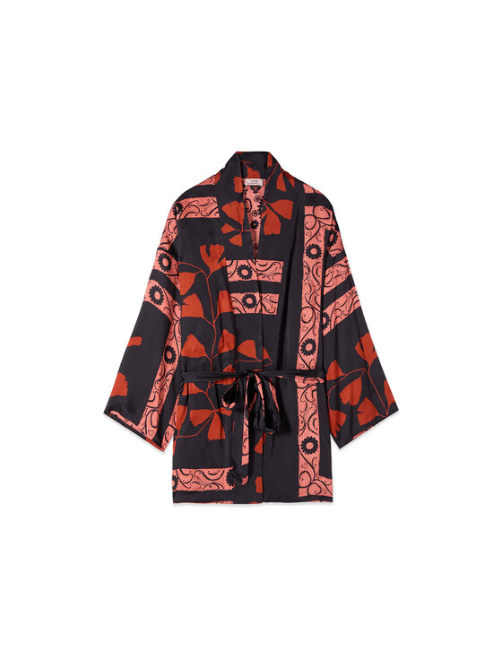 Oltre Oltre Kimono R001E000125N0Z3 Nero Baggy Fit