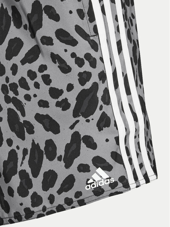 adidas adidas Kupaće gaće i hlače Essentials 3-Stripes Animal CLX IS1559 Siva Regular Fit