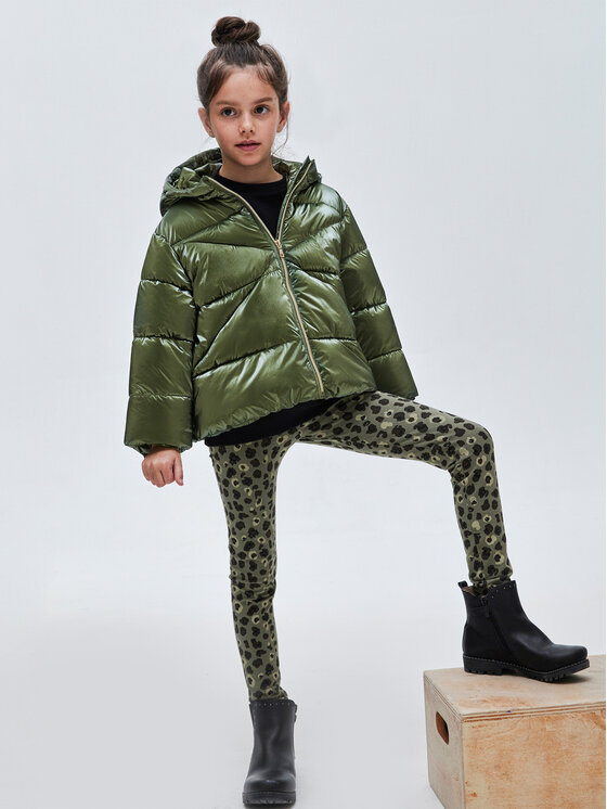 Mayoral Mayoral Kurtka zimowa 7.415 Khaki Regular Fit