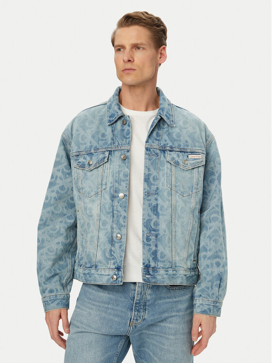 Calvin Klein Jeans Calvin Klein Jeans Džinsa jaka LV04RG764G Zils Regular Fit