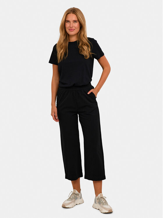 Kaffe Kaffe Kulot Naya 10507418 Crna Relaxed Fit
