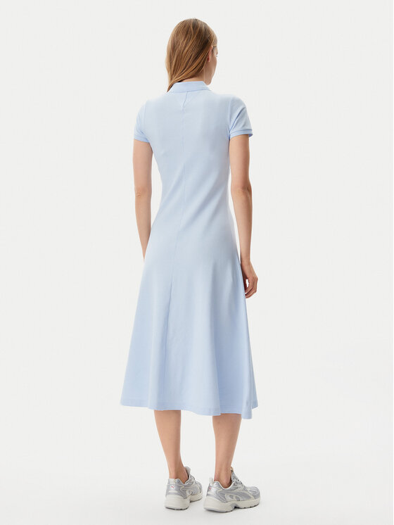 Tommy Jeans Tommy Jeans Rochie de zi DW0DW20383 Albastru celest Regular Fit