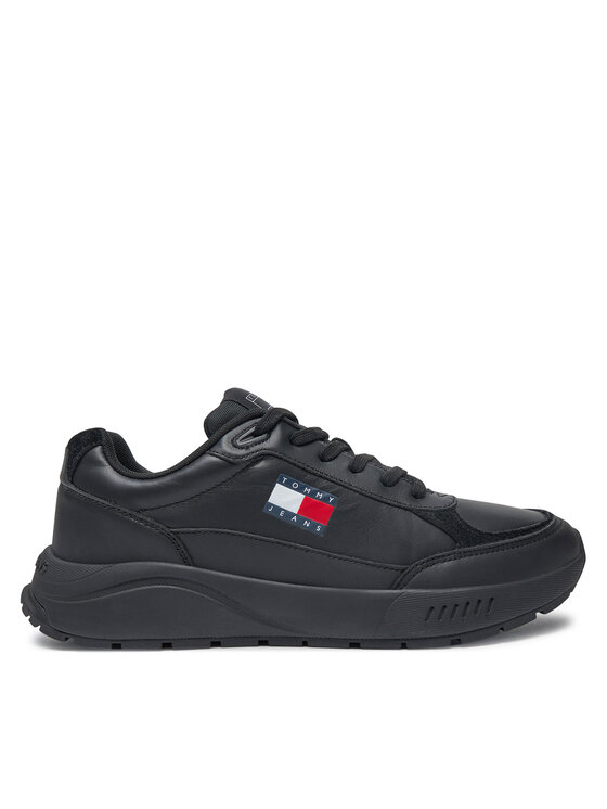 Tommy Jeans Sneakers Runner EM0EM01445 Schwarz Modivo