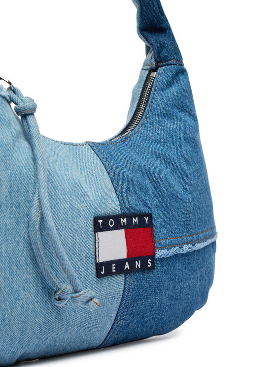 Tommy Jeans Tommy Jeans Borsetta Tjw Denim Patchwork Shoulder Bag AW0AW18471 Blu