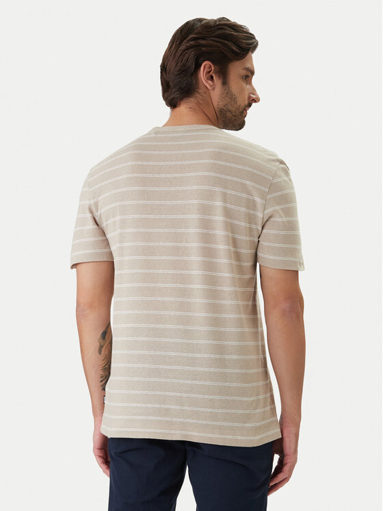 BOSS BOSS T-Shirt H-Taut 235 50559166 Beżowy Regular Fit