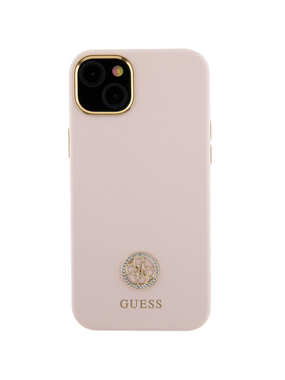 Guess Guess Etui na telefon iPhone 15 Różowy