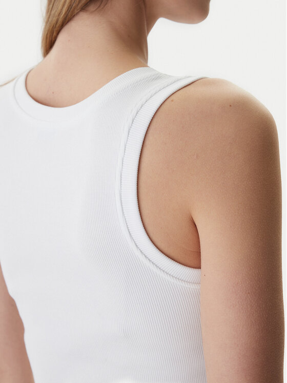 Fracomina Fracomina Top FP26ST2001J40101 Valge Slim Fit