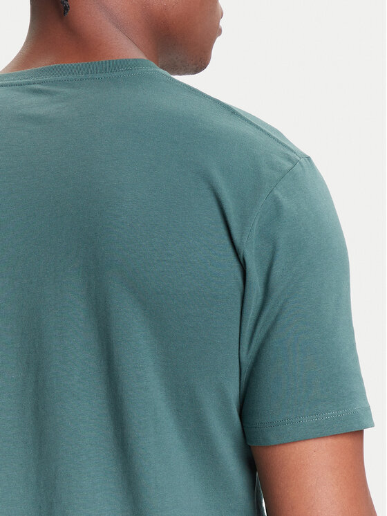 Wrangler Wrangler T-shirt Sign Off 112371479 Zelena Regular Fit