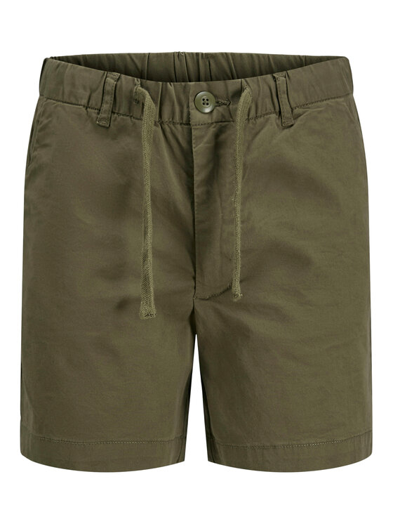Jack & Jones Junior Jack & Jones Junior Bavlnené šortky Jaiden 12275013 Zelená Loose Fit
