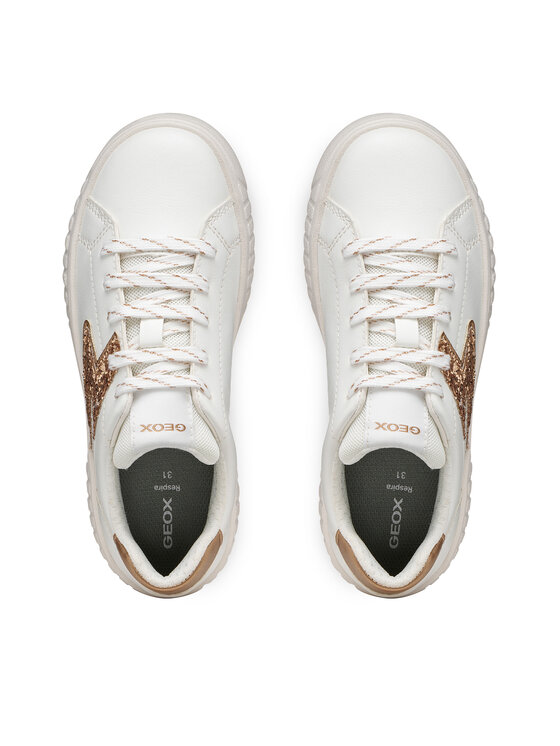 Geox Geox Sneakersy J Mikiroshi Girl J45DVA 054EW C1ZH8 D Biały