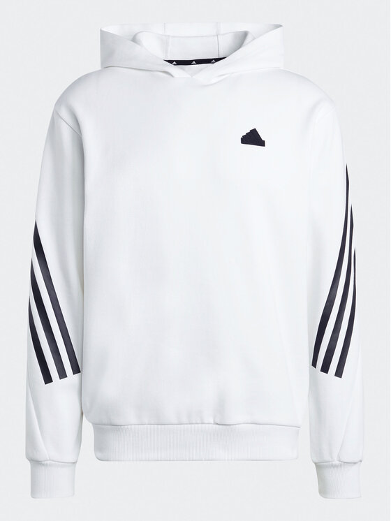 adidas adidas Mikina Future Icons 3-Stripes Hoodie IC6720 Bílá Regular Fit