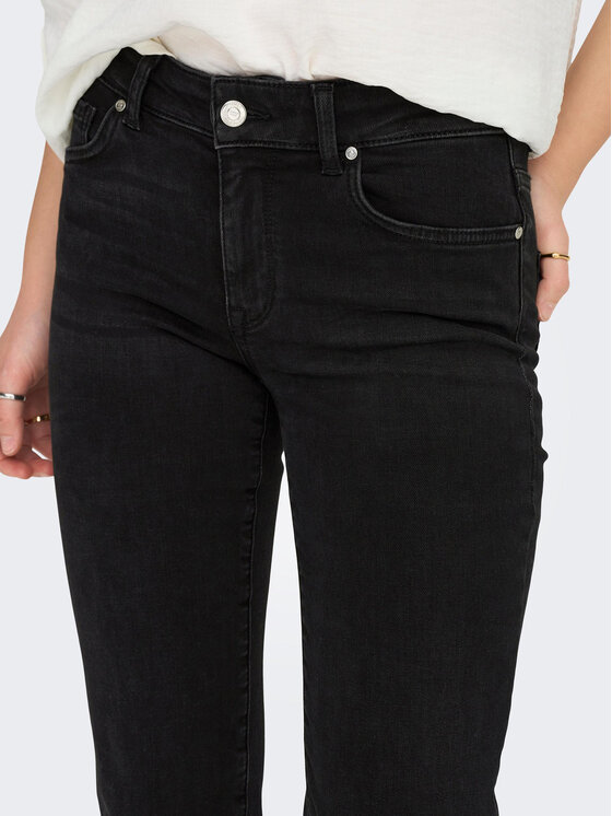 ONLY ONLY Blugi 15252221 Negru Straight Fit