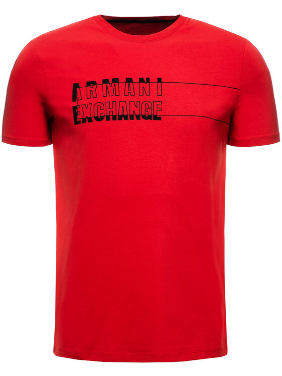 Armani Exchange Armani Exchange T-Shirt 6GZTAE ZJS1Z 1465 Czerwony Regular Fit
