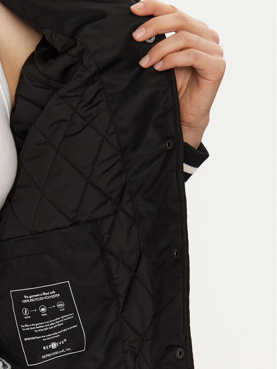 Guess Jeans Guess Jeans Bomber W5RL43 WHAA2 Nero Regular Fit