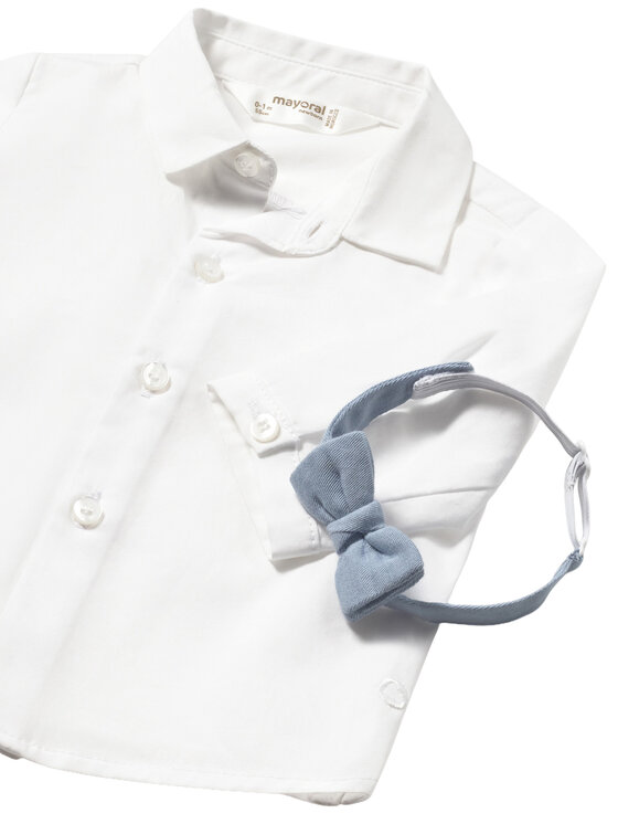 Mayoral Mayoral Camicia 1101 Bianco Regular Fit