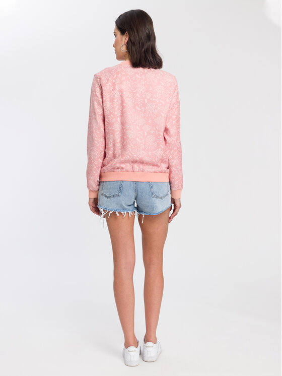 Cross Jeans Cross Jeans Bluza 65355-520 Różowy Regular Fit