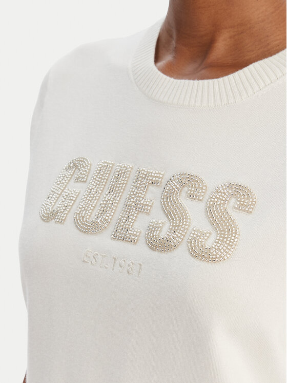 Guess Guess Sweater W6RR47 Z2NQ2 Ekru Regular Fit