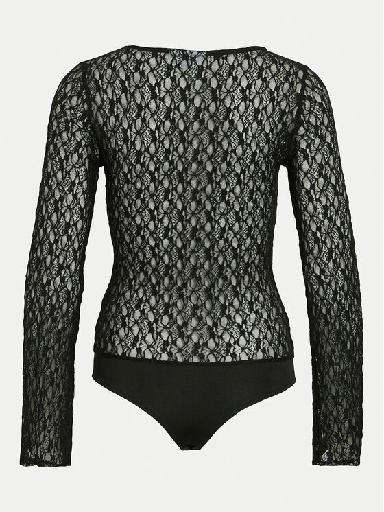 Vila Vila Боди Kaylee 14101423 Черен Slim Fit