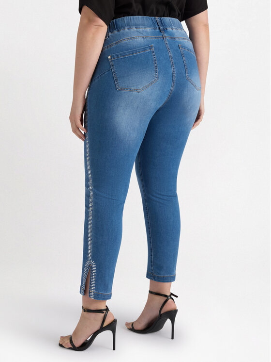Fiorella Rubino Fiorella Rubino Jeansy P595T004872N024 Niebieski Skin Fit