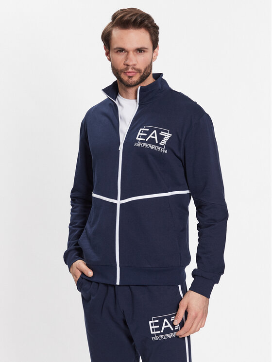 Ea7 Emporio Armani Tuta 3rpv75 Pj05z 1554 Blu Scuro Regular Fit Modivo It