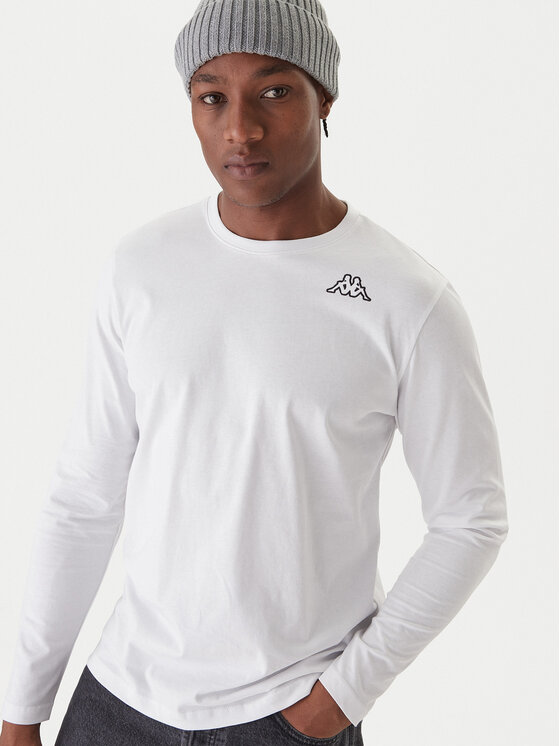 Kappa Kappa Set di maglie a maniche lunghe Logo Saro 37216LW Bianco Regular Fit