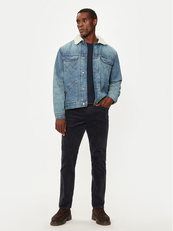 Wrangler Wrangler Džinsinė striukė 112357271 Mėlyna Regular Fit